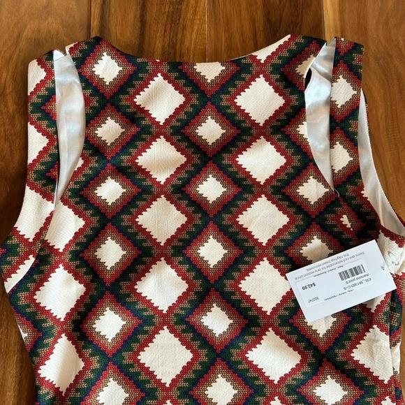 Esley Aztec Print Dress Small NWT - Picture 4 of 7